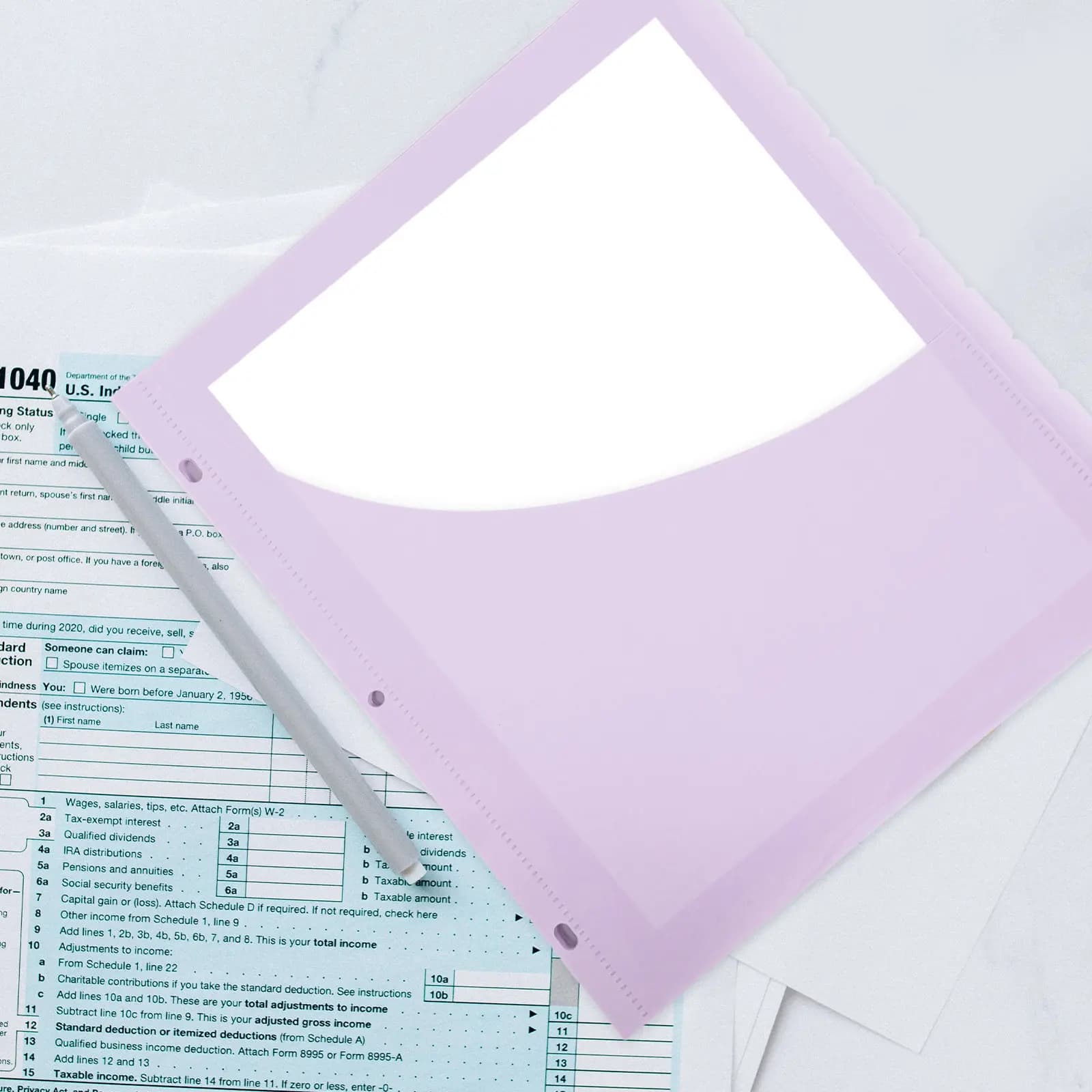 12 Pezzi Organizzatore per Cartelle, Tasche in Plastica PP per Raccoglitori a 3 Fori, Inserti per Fogli Sciolti per Foto, Documenti, Appunti, Orari, Ufficio