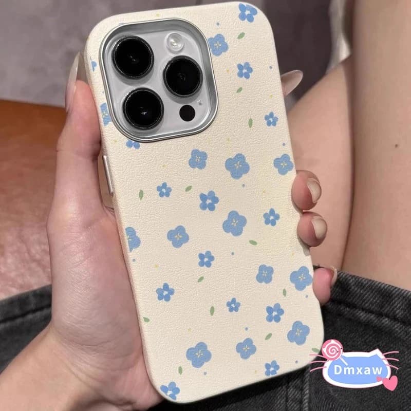 For Samsung Galaxy S25 S24 S23 S22 S21 S20 Plus Ultra FE Phone Case Oil Painting Style Flower Leather Soft Cover