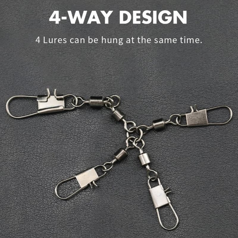Quick Tackle Change Link for Fishing Use, Carbon Steel Clip with Rotating Joint for Coastal Use, Easy Carry and Box K1YF