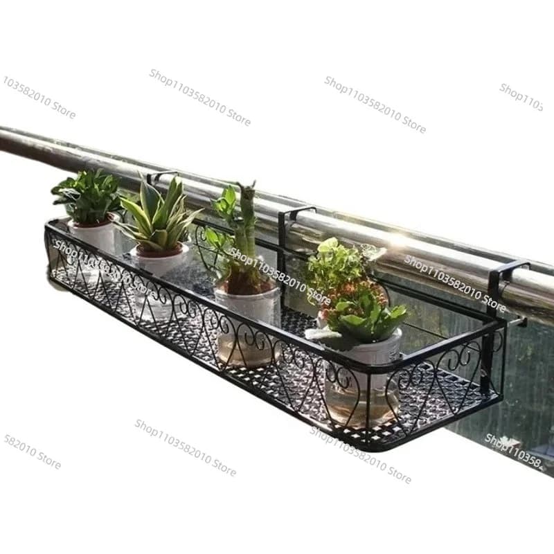 Balcony Holders, Hanging Shelves for Snap and Window, Iron Holder for Flower Jars, Plant Shelving