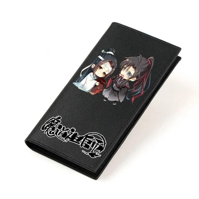 Stile cinese, Gran Maestro della Coltivazione Demoniaca Portafoglio Anime in pelle vegana Studente Ragazza Ragazzo Frizione Cerniera con blocco RFID