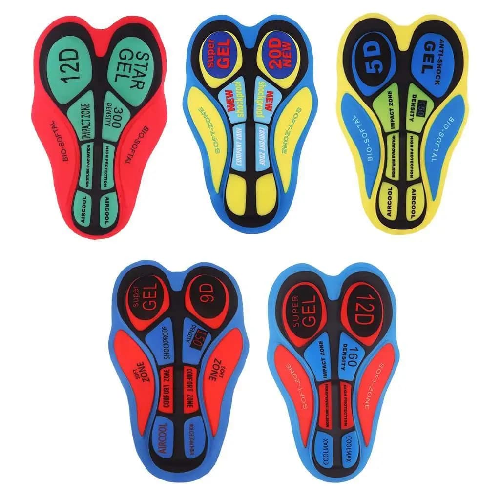 Men's Bike Shorts Shock Pad Padded in Gel