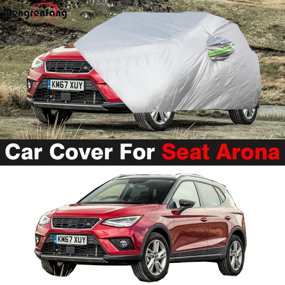 Durable car cover for Seat Arona 2017-2025 Outdoor SUV Sunshade Rain Snow Dust Resistant Windproof Cover