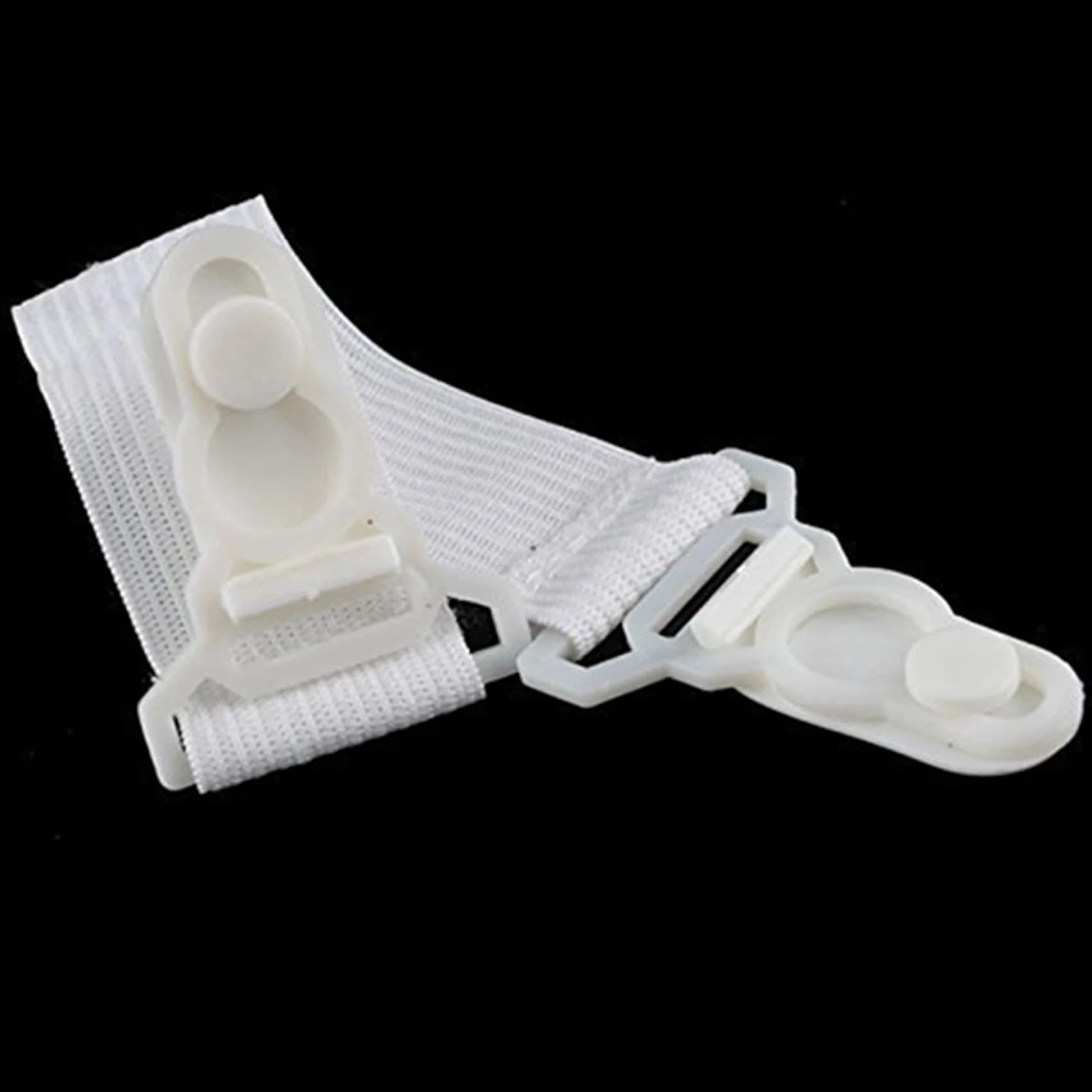 AT02-Set Of 8 Elastic Bedspread Bed Sheet Bedspreads Stretchers Spanner Straps Strainer White