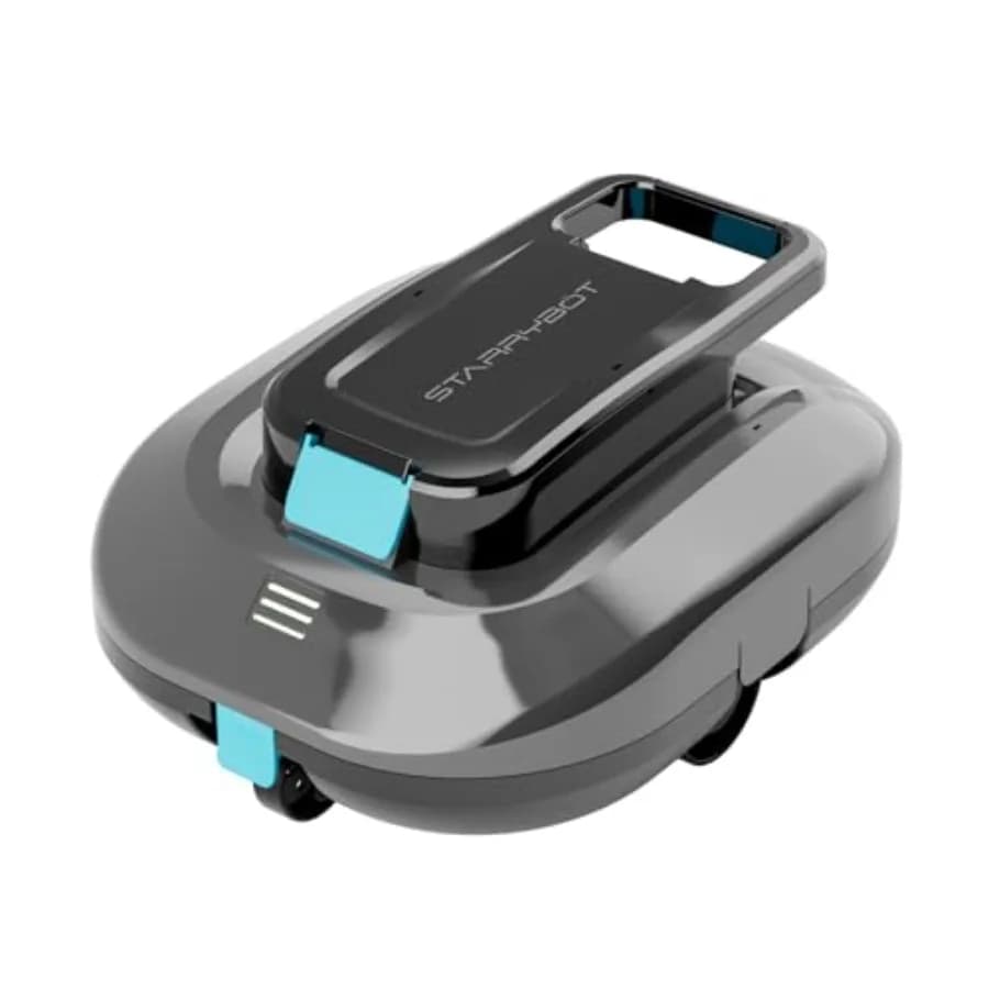 Aspirapolvere per piscine fuori terra: robot pulitore senza fili con doppi motori ad alta efficienza, forte aspirazione, parcheggio automatico intelligente, LED