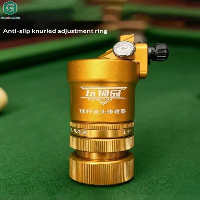 Metal Pool Cue Tip Dresser Calibrator Repair Tool Full Specification Pool Club Leather Ball Head Repair Metal Version