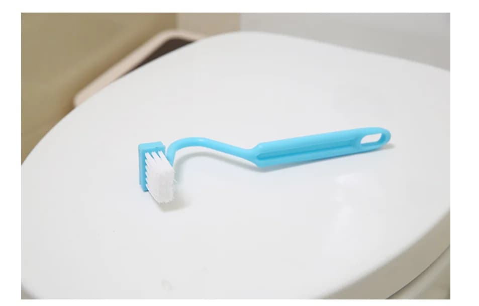 Spazzola per WC a Manico Lungo a Forma di V in Plastica per Pulire le Aree Difficili da Raggiungere, Ideale per l'Interno del WC