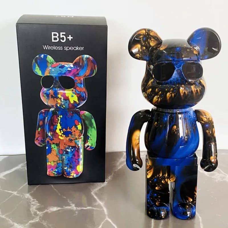 Altoparlante Bluetooth Creativo e Trendy, Ornamento a Forma di Orso Violento, Regalo Festivo
