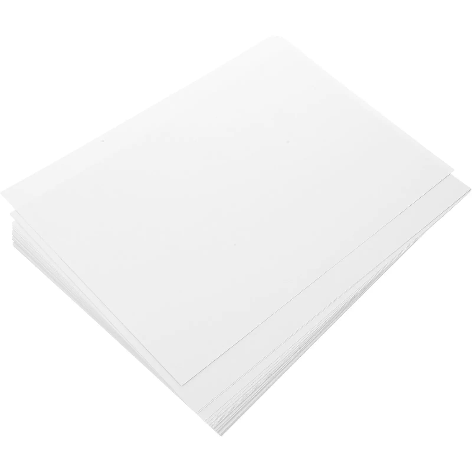 50Pcs A4 White Card Paperboard DIY Craft Paper Safe Lightweight for Handmade Artistic Projects Drawing Origami Printing Supplies