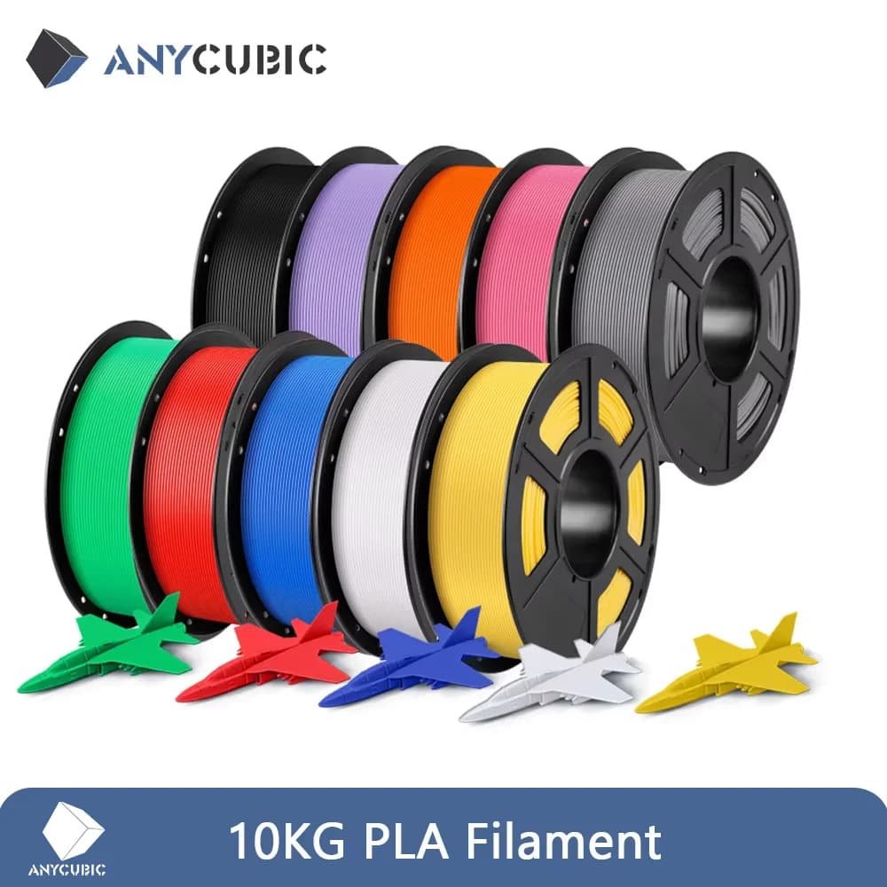ANYCUBIC 10 Kg/Lot Plastic PLA Filament For 3D Printer FDM Consumption Plastic Materials 3D Printing Material For Kobra 3 Combo S1 Combo