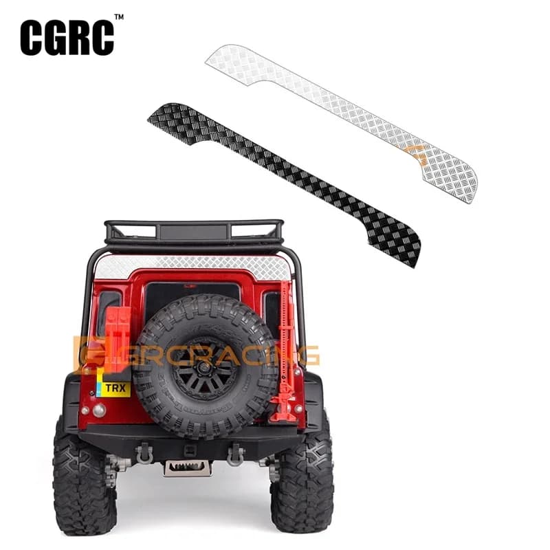 Decorazione in metallo con piastra antiscivolo superiore del portellone posteriore per 1/10 RC Crawler Car Defender Traxxas TRX4 TRX-4 82056-4