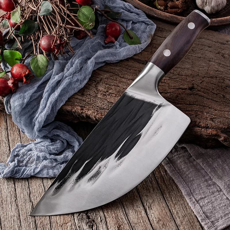 Coltello da macellaio forgiato da cucina, carne, pesce, chef, disossatura, affettare, filetti, mannaia, strumenti professionali