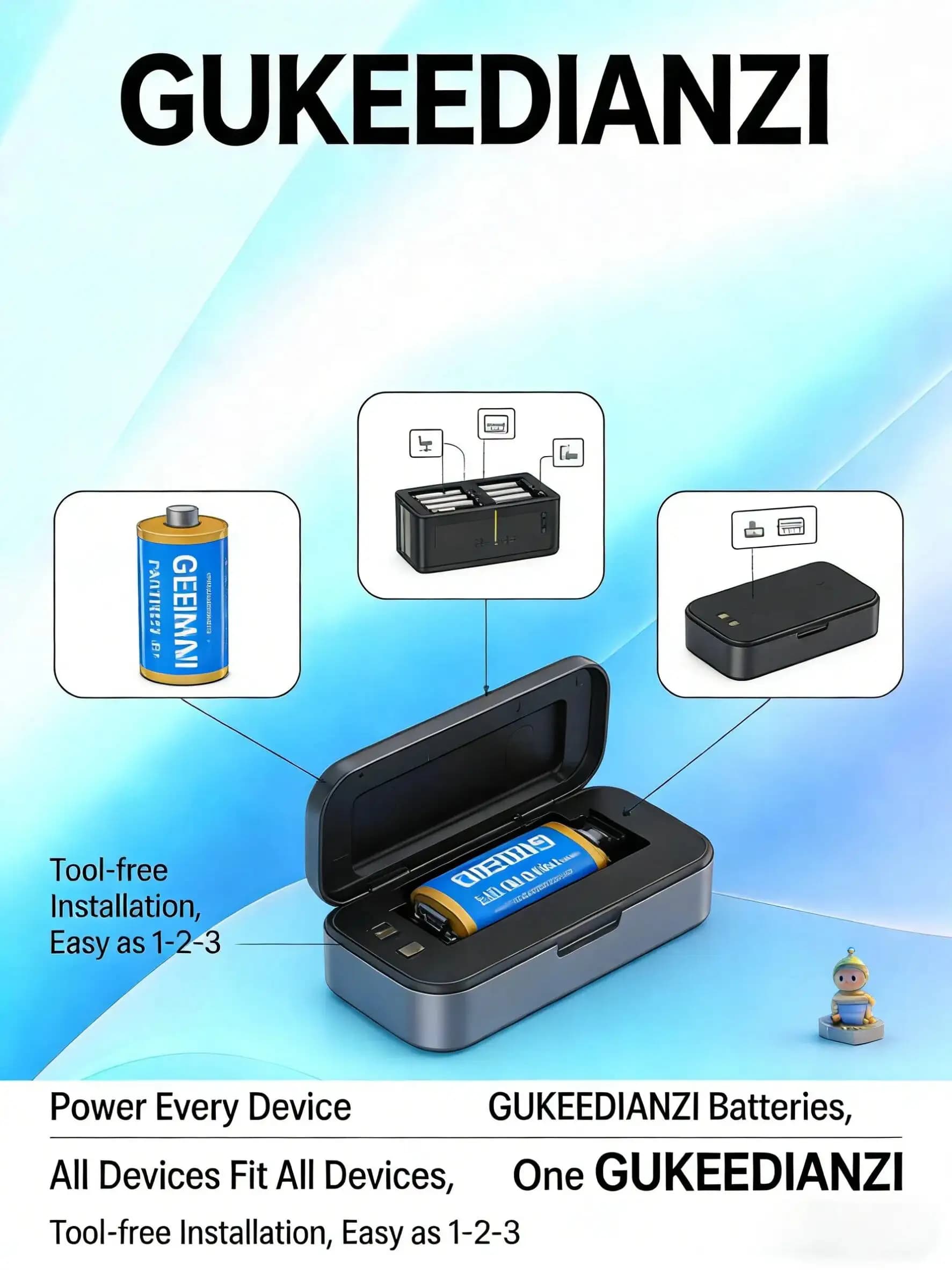 Video Doorbell Battery Lightweight 4600mAh Reliable Power For Ezviz DP2 DP2C DP2S HD Video for Smart Home Door Viewer