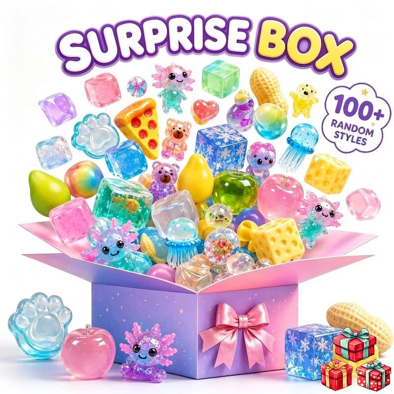 100+ style Novelty Mystery Gift Surprise Blind Box DrPepperrNeDoh Nice Cube Butter stick Squishy Squeeze Toy for Adults Gifts