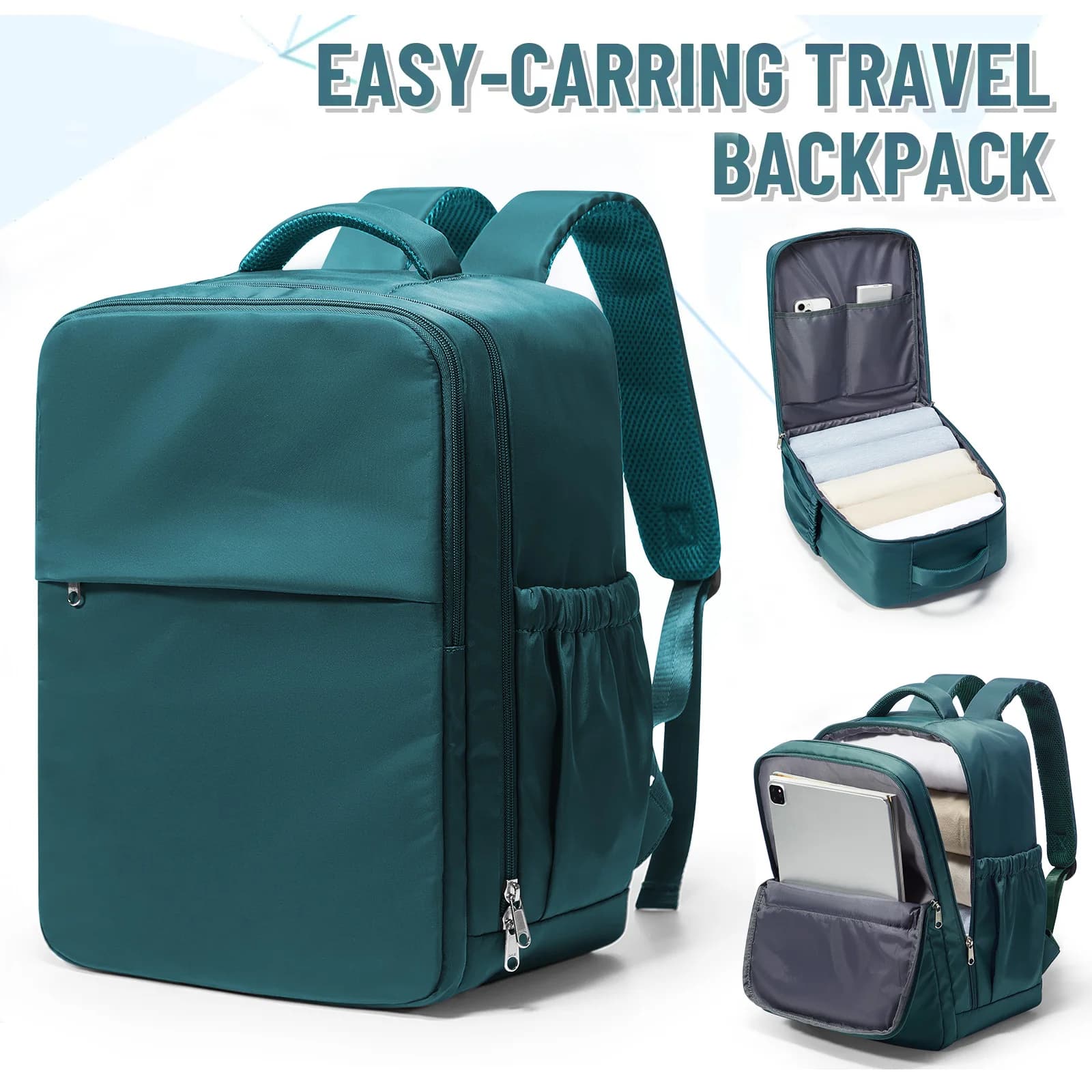 Zaino da viaggio per cabina aerea 40x30x20, bagaglio a mano Wizzair 40x30x20, zaino da cabina per uomo e donna, borsa per laptop da 15,6 pollici