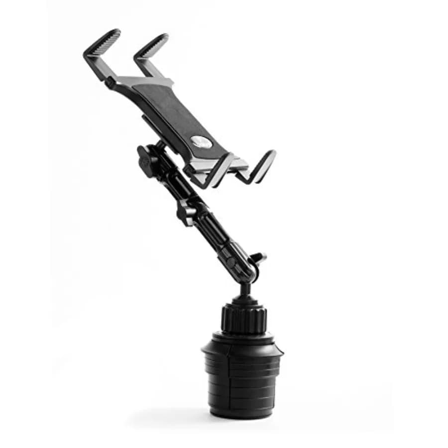 Supporto per Tablet da Auto o Camion [Serie Enduro] Supporto ELD Resistente - Braccio Regolabile a 3 Vie in Alluminio con Attacco Universale