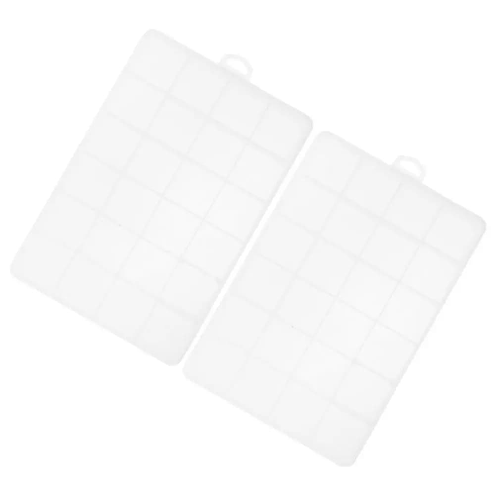 Set di 2 Scatole Portaoggetti per Pesca, Organizer Portatile in Plastica Multicomparto, Contenitore per Piccoli Oggetti, Gioielli e Perline