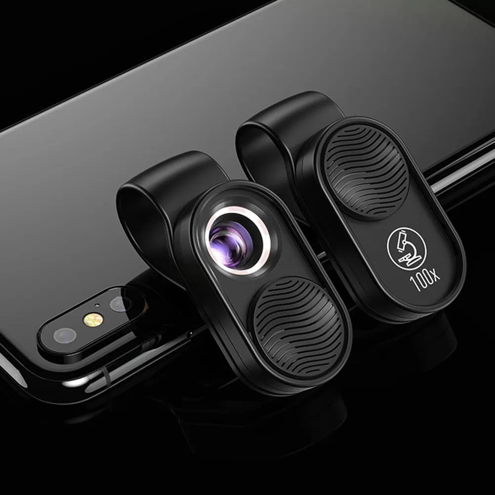 100X Universal Magnifier Smartphone Microscope Compact Optical Lens Digital Microscope for Home Use Instant Share