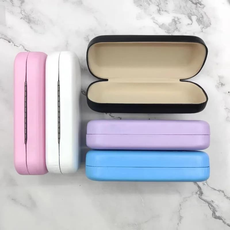 Fashion Hard Glasses Box Men Women PU Pearlescent Glasses Box Myopia Glasses Case Reading Eyewear Case Eyewear Protector