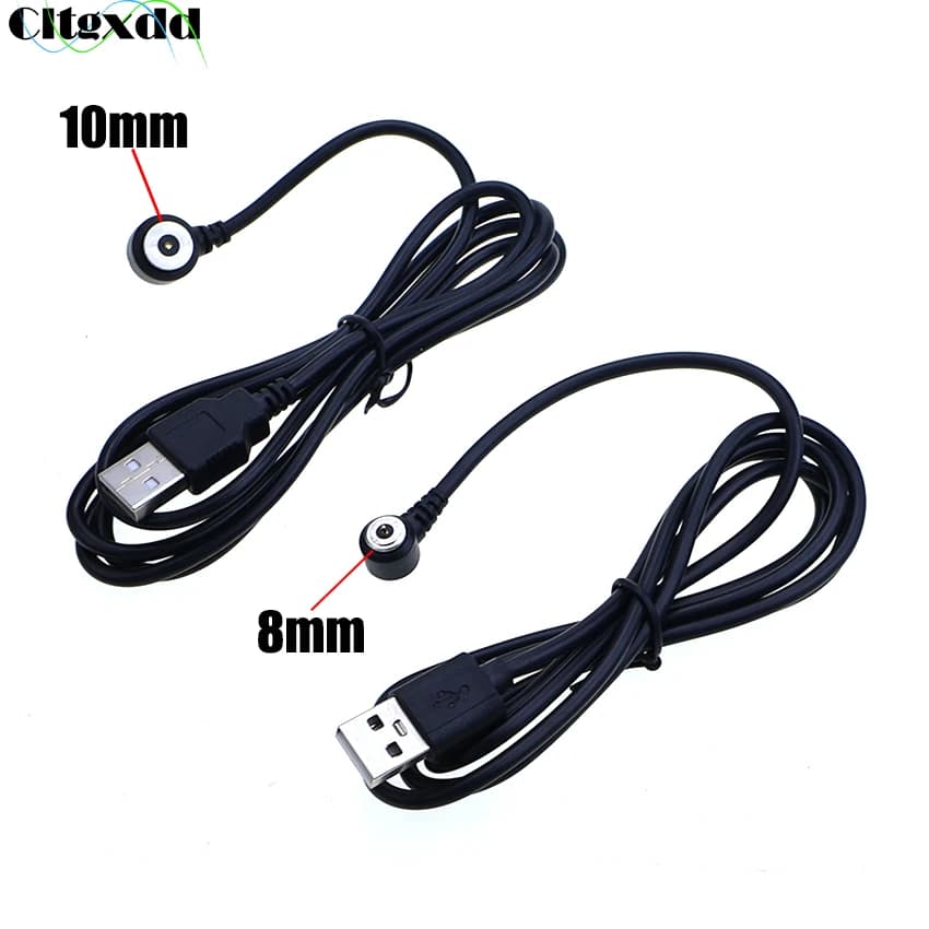 8mm 10mm Magnetic Connector Male Female Power Charging Cable Male to Female Adapter Extension Cord USB Magnetic Contacts Plug