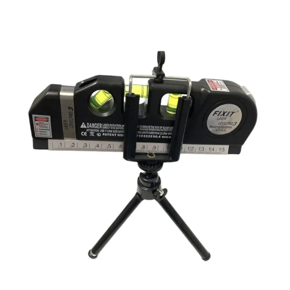 Laser Level Line Tool Multipurpose Laser Level Kit Standard Cross Line Lase 8 Feet Measuring Tape Measuring Tape With Metal Tripod