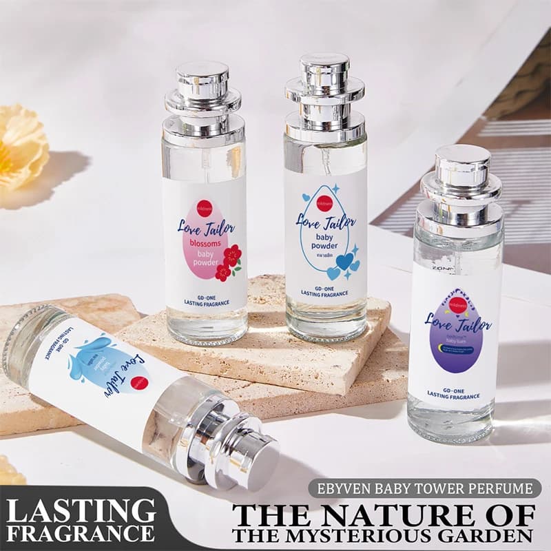 Fragranza al latte per bambini Profumo fresco Talco in polvere Fragranza fragranza fruttata a lunga durata Fragranza al latte Profumo alla lavanda per bambini 35ml
