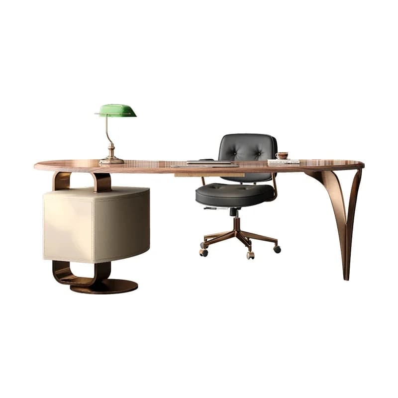 Tavolo da ufficio Set di sedie di lusso moderne Cassetti per scrittura con presa di design Scrivanie in piedi Organizzatore Mobili Mesa De Escritorio in legno