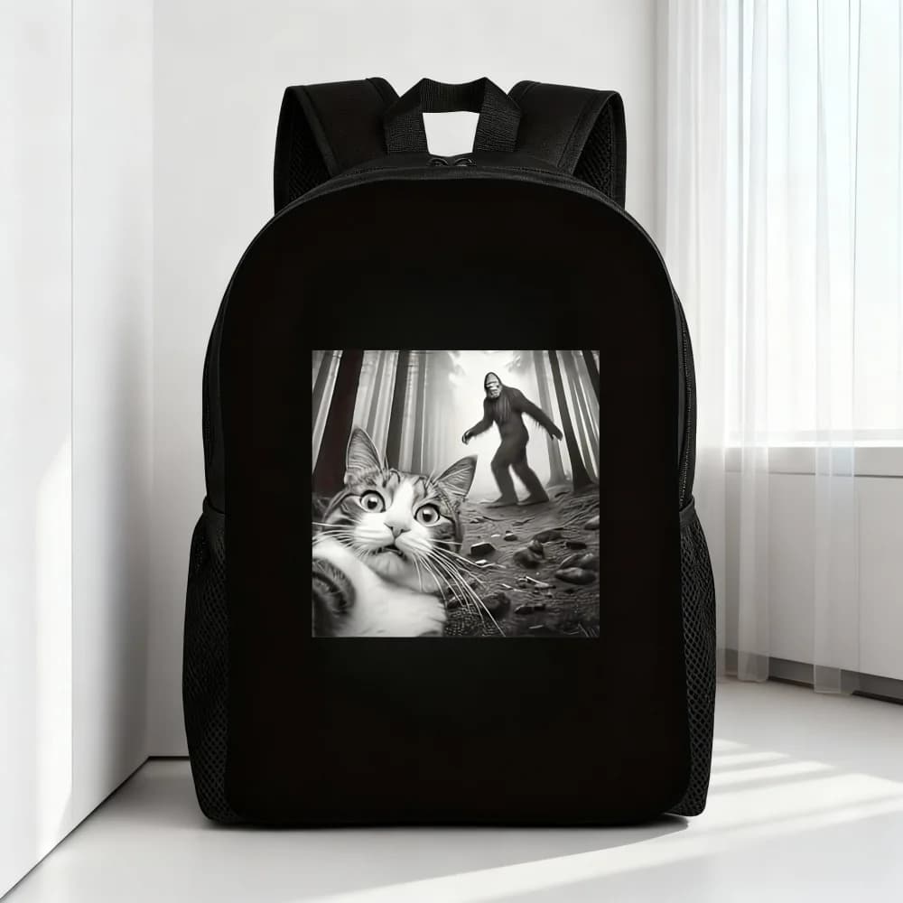 Cat Forest Shadow women's backpack for men, college style, large capacity, photo backpack, comfortable and fashionable