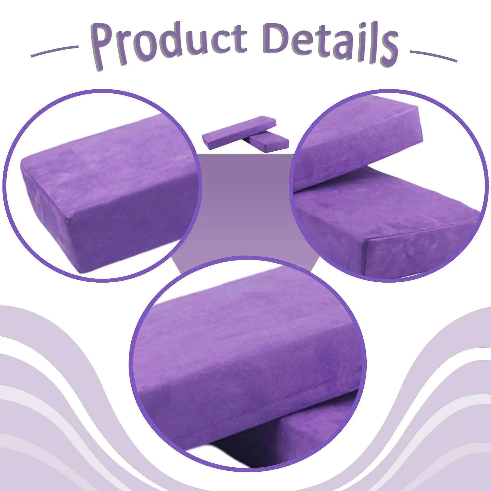 Cuscino Yoga per Modifiche delle Pose, Comodo e Versatile, con Rivestimento Rimovibile e Lavabile, Morbido Cuscino per Spalle e Supporto Yoga