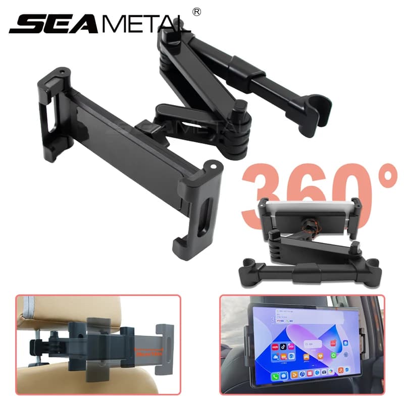 Poggiatesta per auto supporto per Tablet sedile posteriore supporto per telefono Tablet supporto per telefono estensibile regolabile a 360 gradi universale 5-13 pollici