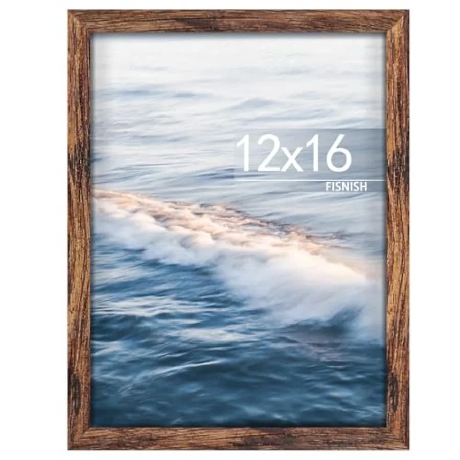 Cornice per Foto 12x16, Cornice Classica per Poster da Appendere Orizzontalmente o Verticalmente, Confezione da 1