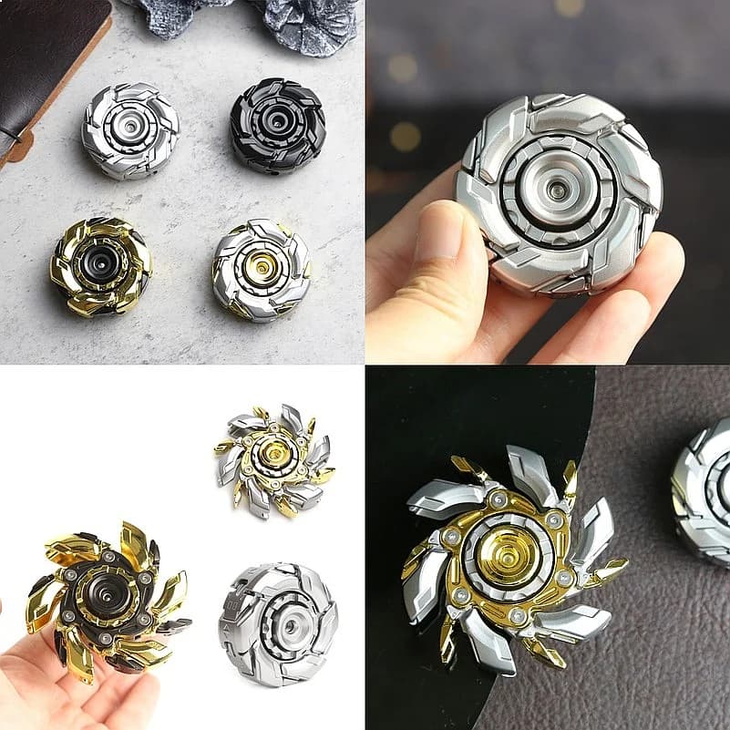 Mecha Transform Fidget Spinner EDC Focus Aid Hand Spinner Restlessness Easing Pocket Toy For Adults Fidget Toy Adults Gifts
