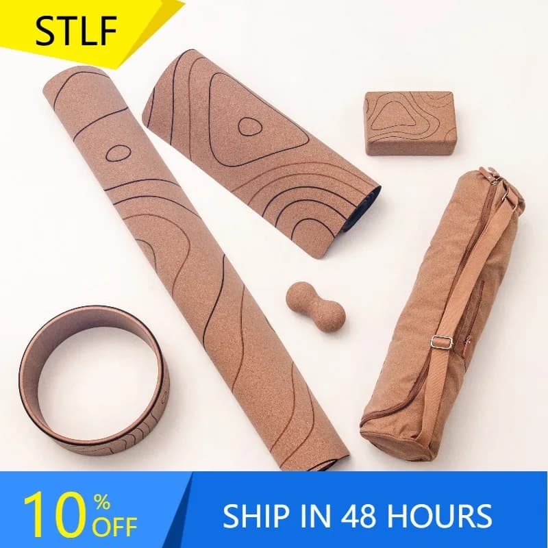 YTYIN 2022 Professional yoga mat in luxury cork Set yoga mat in eco-friendly cork without logo