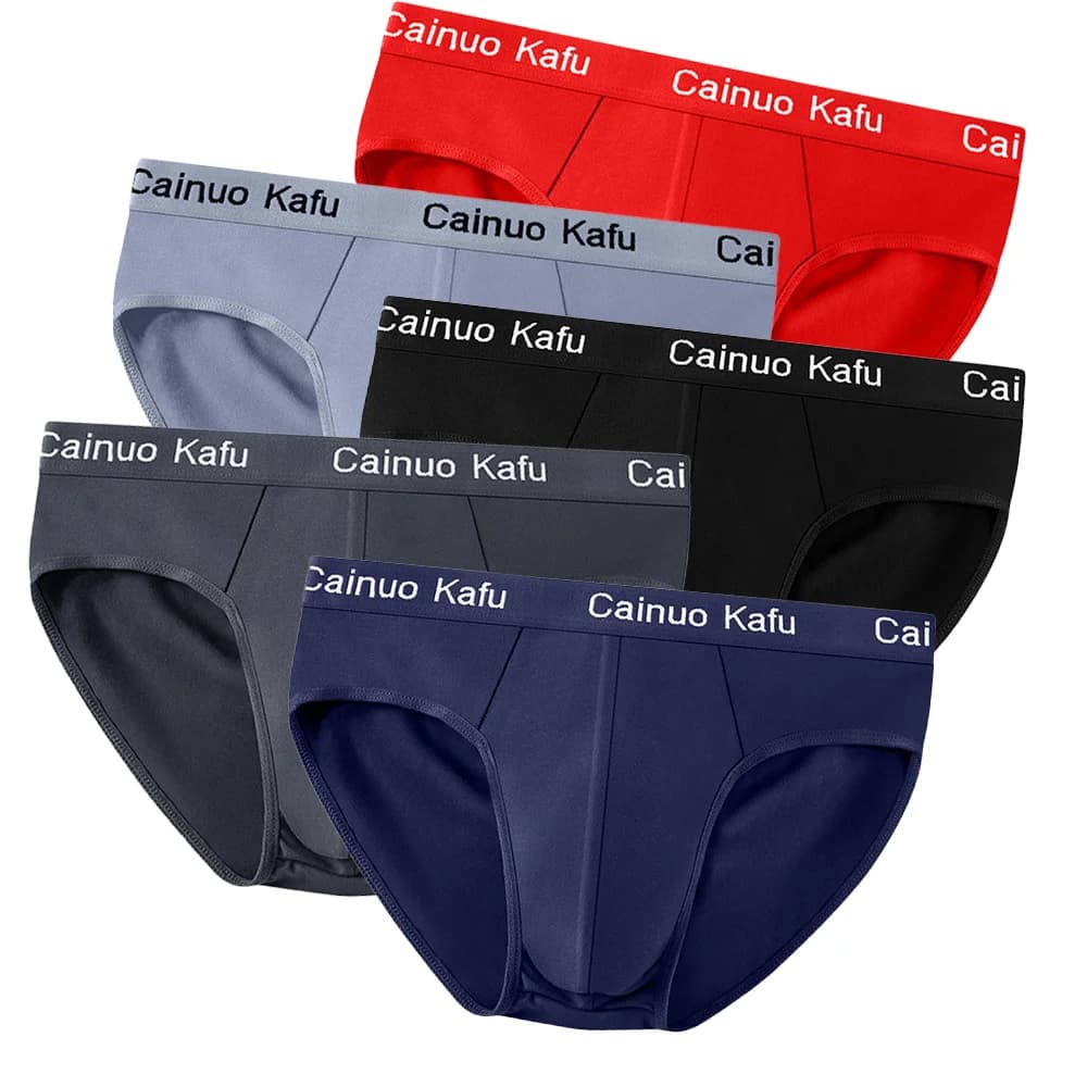 1/3 Pezzi Slip da Uomo con Tasca Frontale, Taglie Forti, Comodi, Sottili, Traspiranti, a Triangolo, Sexy