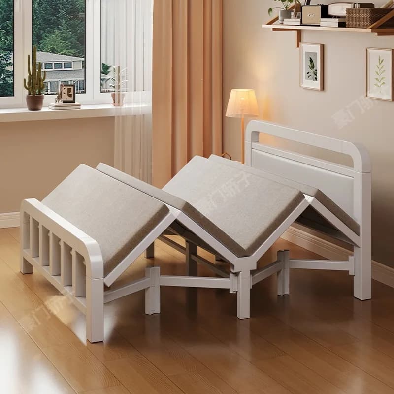 YFY Stacked Bed Human Bed Household Adult Simple Bed Small M Rental Room Bedroom Hard Board Strong Iron