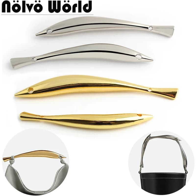 2/4/10 pz K Gold 21/27CM metallo pesce HandlesFor Women Making Handles borsa telaio spalla borse fatte a mano fai da te accessori