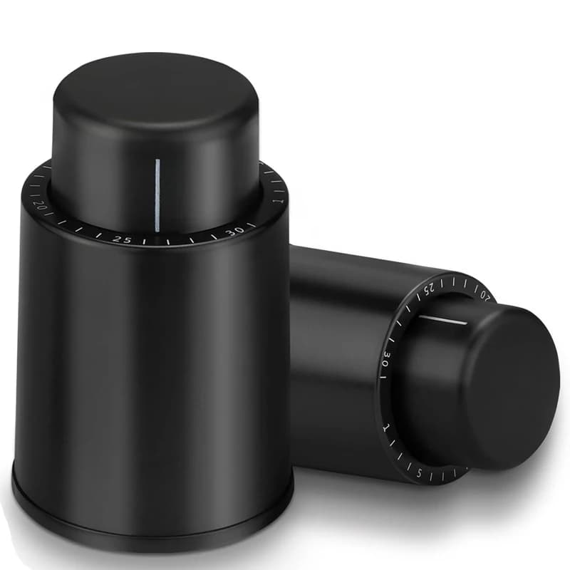 Vacuum Wine Cap Store Freshness Champagne Cap Red Wine Cap Stainless Steel Wine Bottle Cap Loss-proof Sealing.