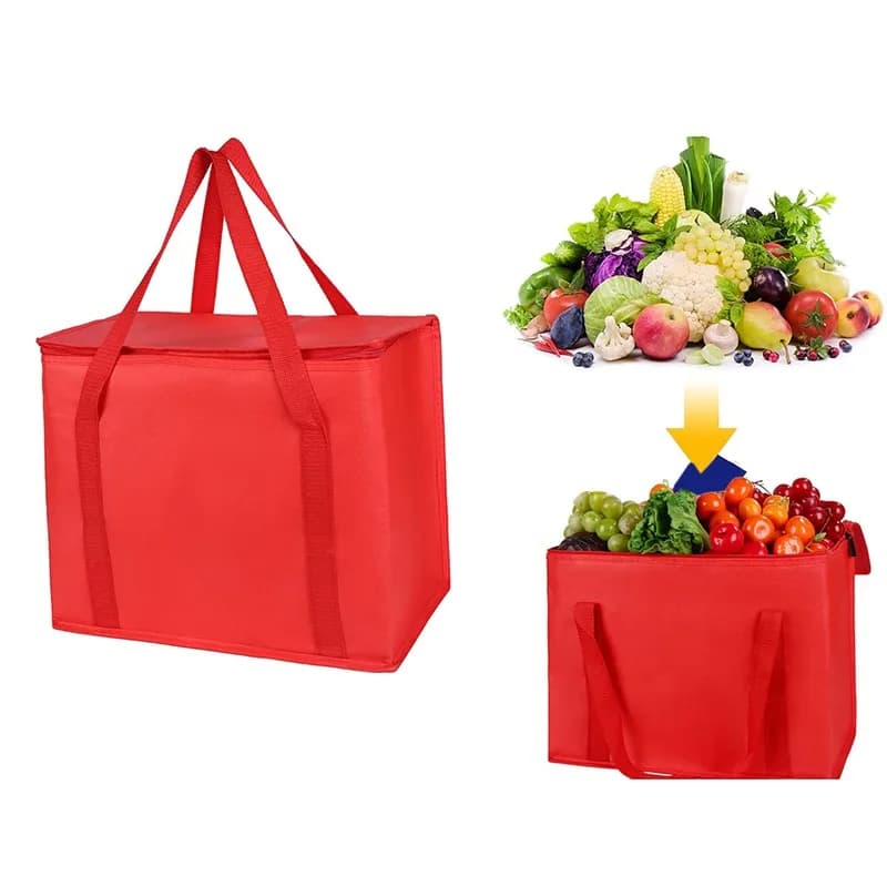 Picnic Thermal Insulated Bag For Food Outdoor Thickened Aluminum Film Cooler Bags Camping Handbag Waterproof Lunch Box