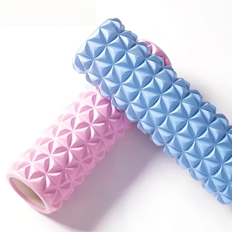Rullo in schiuma EVA 3D a forma di diamante, strumento per massaggio muscolare e yoga, per fisioterapia, riabilitazione da infortuni sportivi e allenamento fitness.