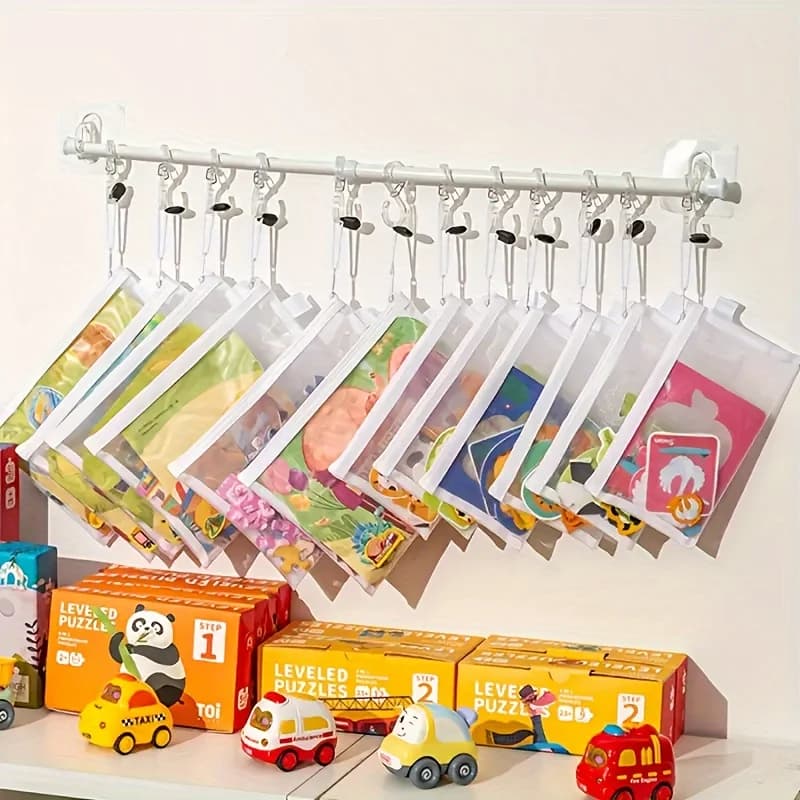 1pc Space-Saving Mesh Zipper Pouch Document Bag, A4/A5/A6 Zip File Folders, School Office Supplies Pencil Case