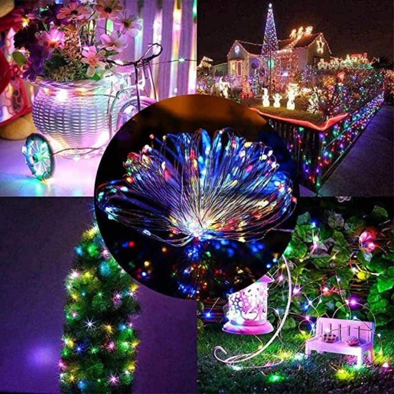 Nuovo 20/50/100/200/300 LED USB Alimentato Stringa di Luce Festa di Natale Fata Luce Giardino Ghirlanda Luce Decorativa