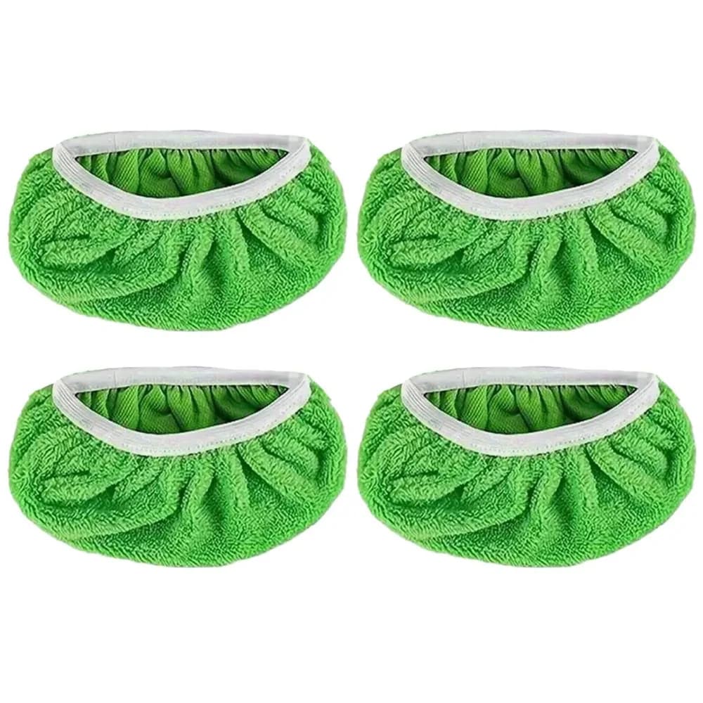 4 Pezzi di Spugne Assorbenti Durevoli in Microfibra, Panni Lavabili Riutilizzabili per Mop Piatto, per Pulizia a Secco e Umido