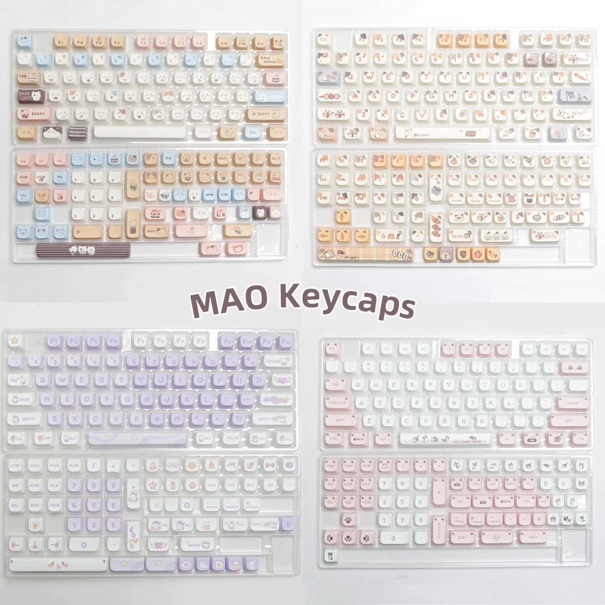 MAO Profile PBT Dye Sub Keycaps Anime per tastiera meccanica 61/67/82/87/98/104/108 tasti Keycap tastiera Custom Sea Salt Sushi