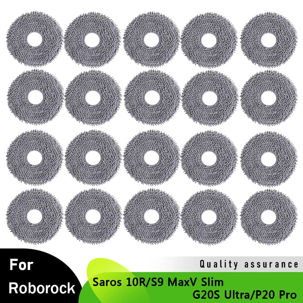 Mopping Pads for Roborock Saros 10R/S9 MaxV Slim/G20S Ultra/P20 Pro Robot Vacuum Cleaner Accessories Mop Cloths Spare Parts
