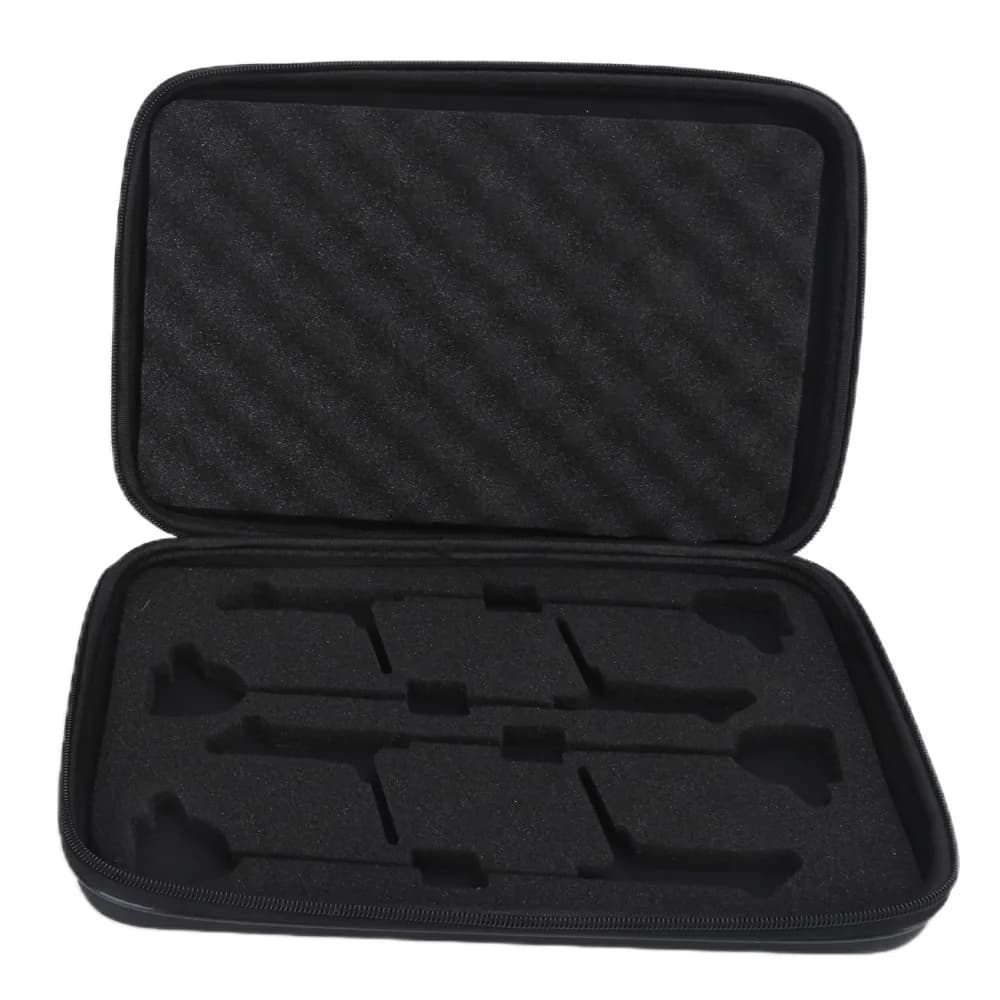 PVC Bite Alarm Hanger Box with Zipper 33*22*5cm Bite Alarm Hanger Case with Sponge Black Carp Fishing Tackle Box