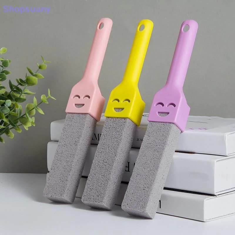 [SU]1Pcs Toilet Cleaner Stone Natural Pumice Stone Toilets Brush Pumice Stone Brush Dirt Removal Brush Quick Clean Easy To Hang