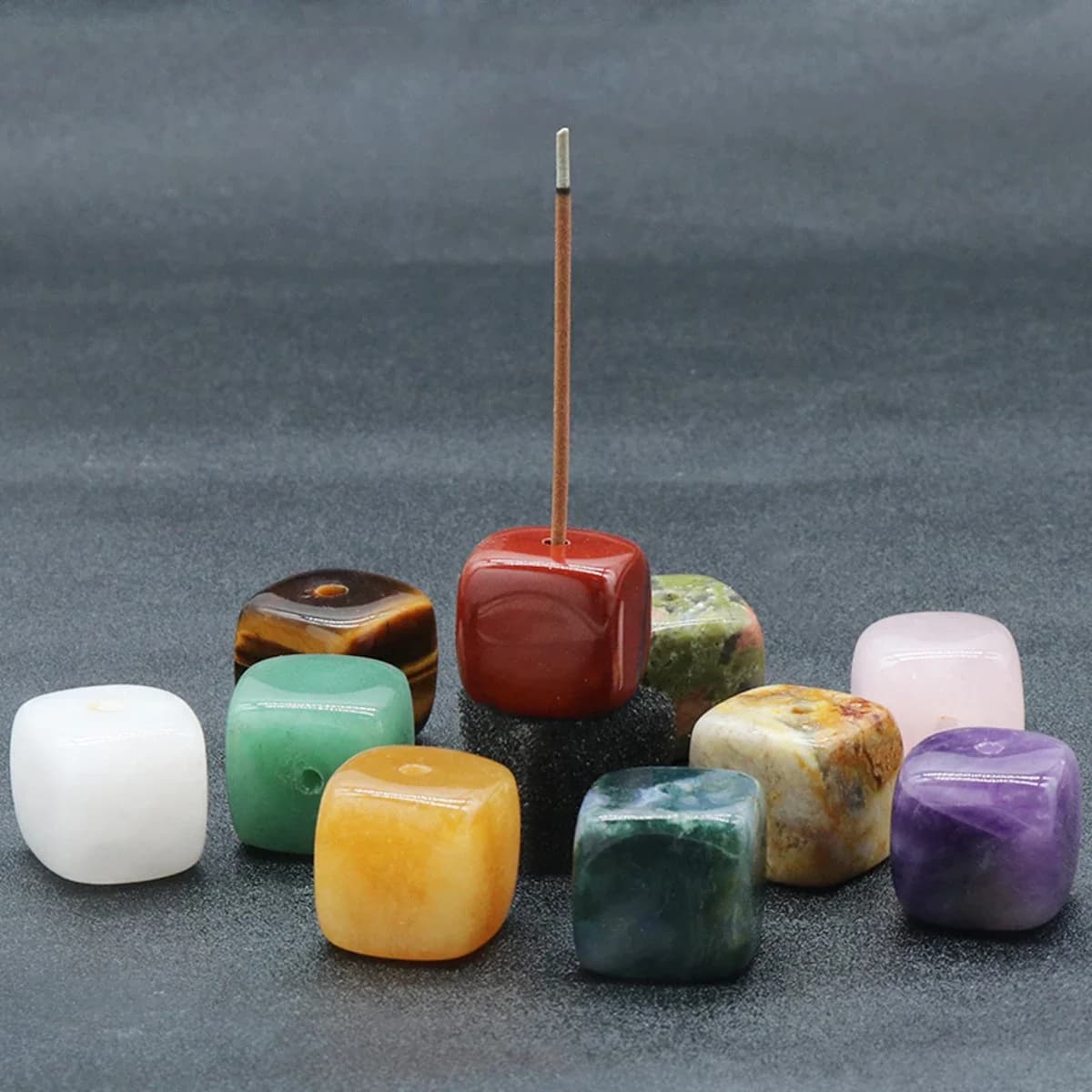 1 pz cristallo naturale aromaterapia bastone supporto bobina bruciatore di incenso roccia quarzo pietra base buddista altare interno decorazione della casa