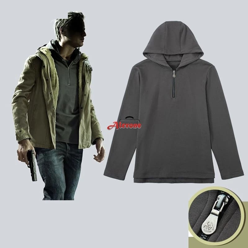 Ethan Winters Gioco Resident Evil Costume Cosplay Felpa con cappuccio spessa Halloween Cosplay Ethan Winters Abbigliamento