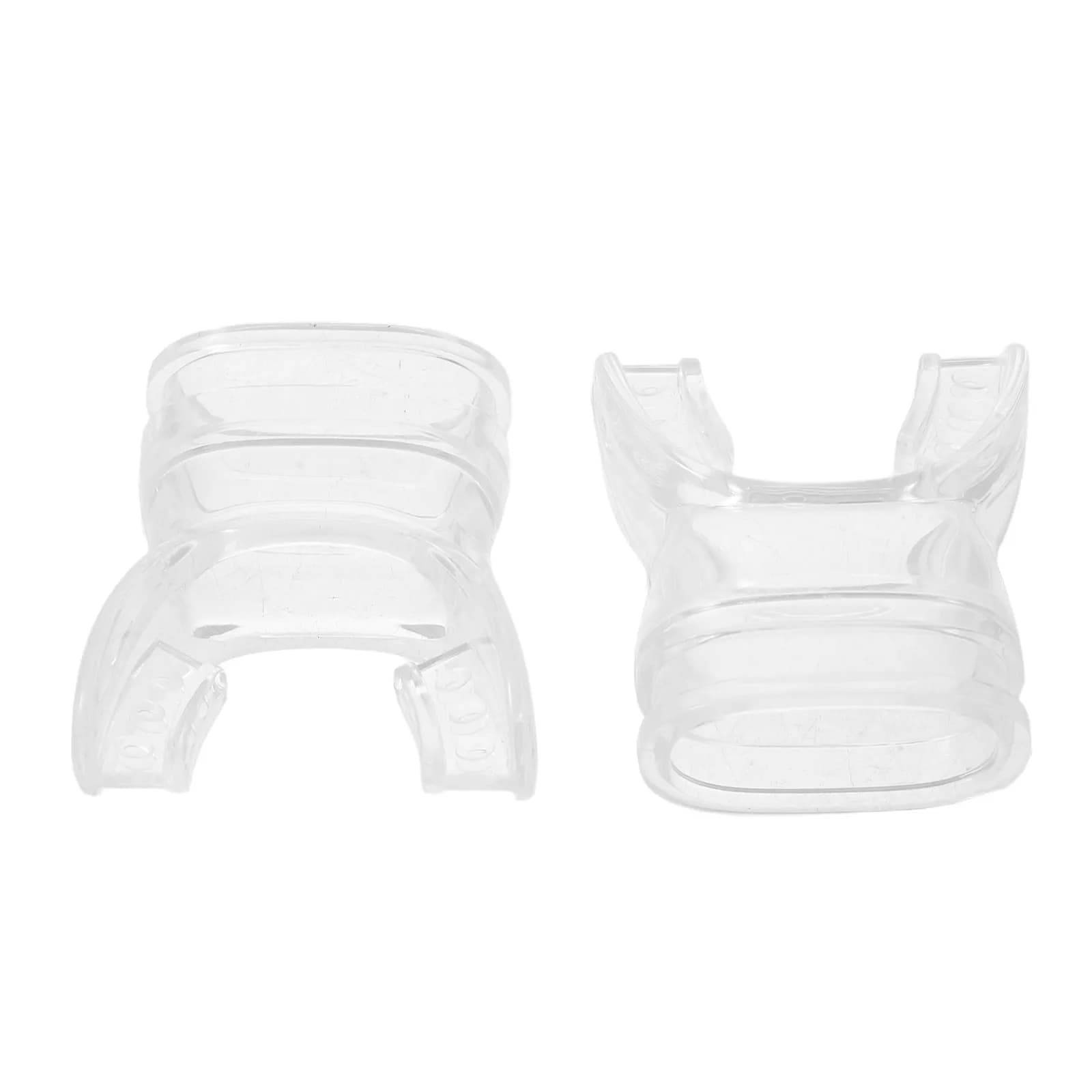 2Pcs Child Friendly Snorkel Mouthpiece Silicone Diving Mouthpiece Small Clear Soft Comfort Fit for Young Divers Universal