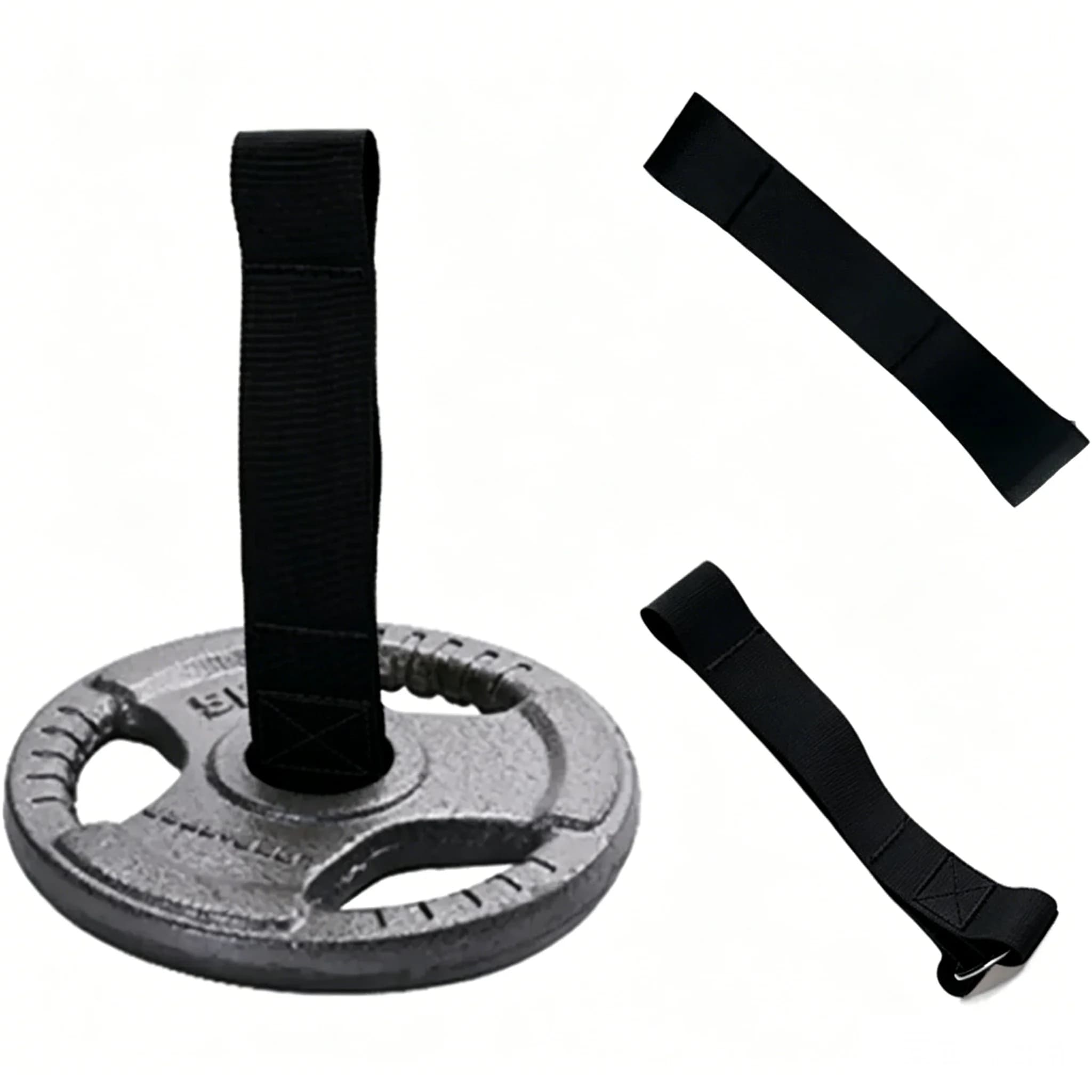Heavy Duty Weight Plate Loading Strap Fitness Attachment for Pulley Cable Machine Barbell Dumbbell Home Gym LAT